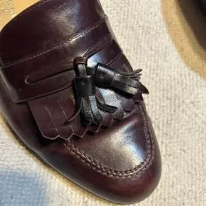 Salvatore Ferragamo Men Leather Tassel Dress Loafers Size 11.5 VINTAGE SALVATORE FERRAGAMO LOAFER SLIP ON TASSEL LEATHER  main image 3